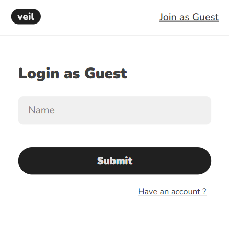 veil account creation